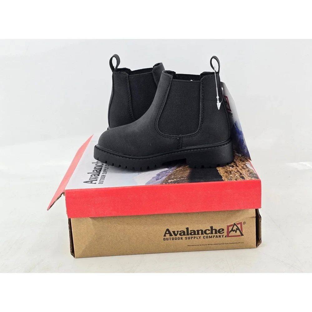 Avalanche Chelsea Boots Kids Size 5 Black Outdoor Pull On AV98785 - New